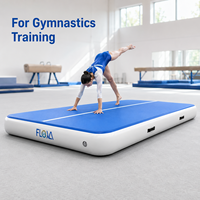 Tapis d'air gonflable en PVC épais à points de soudure, options 20 cm et 30 cm, tapis de gymnastique pour entraînement professionnel