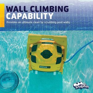 Robot de <span class=keywords><strong>piscine</strong></span> industriel et commercial Dolphin Wave 100, vitesse de 15 m/min, brosse composite tout-terrain, <span class=keywords><strong>filtration</strong></span> haute efficacité - Product Image 3