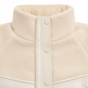 Chaqueta acolchada de cuello alto y manga larga con diseño de paneles, de primera calidad, muy vendida en invierno, para mujer. - Product Image 4