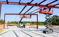 Estructura de Acero para Cubiertas, Estructura de Fábrica Prefabricada de Calibre Ligero, Estructura Espacial de Alto Estándar, Fabricante de Naves Prefabricadas