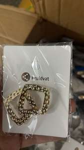 YM 1 kg Mix di Orecchini, Collane, Braccialetti, Ferma Capelli e Altra Bigiotteria Fornitore di Gioielli all'Ingrosso a Peso Perla d'Imitazione - Product Image 3