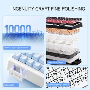 Mchose g98 V2 cho <span class=keywords><strong>bluetooth</strong></span> không dây cơ khí bàn phím USB Type-C giao diện ba-chế độ trao đổi nóng chơi game bàn phím mới - Product Image 6