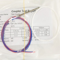 Splitter PLC Serat Optik 1x4 1x8 1x16 1x32 Tipe Kotak Plug-in Tabung Baja Mini 1260-1650nm Low-loss Konektor SC/UPC SCAPC