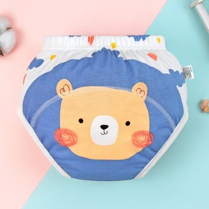 Baby training pants Fralda calças Algodão cartoon para meninos <span class=keywords><strong>e</strong></span> meninas toalete abstinência fralda TPU gaze impermeável lavável - Product Image 6