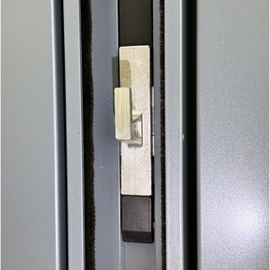 Porte patio coulissante en aluminium du sol au plafond, grande vitre fixe, à rupture de pont thermique, insonorisée, double vitrage avec moustiquaire intégrée - Product Image 3
