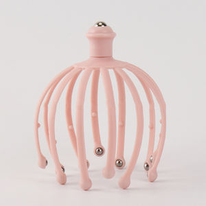 Alta qualidade plástico prático 12 garra polvo cabelo cabeça couro cabeludo massagem ferramenta cabeça massageador - Product Image 4