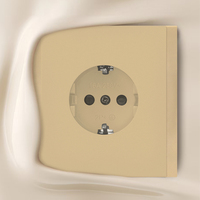 Enchufe de Pared WESA 16A, 1 Tomacorriente, Estándar Europeo Schuko, Diseño Moderno y Lujoso