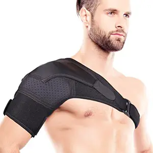 China Manufacture Supplied Adjustable Shoulder Wrap Exercise Protection Single Shoulder Support Back Brace Wrap Belt