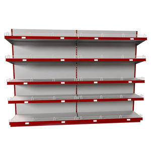 고품질 100kg/층 슈퍼마켓 선반 곤돌라 상점을 위한 두 배 편들어진 금속 선반 - Product Image 2