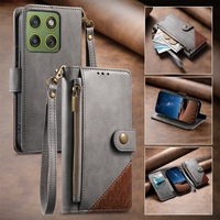 Dompet Lipat Multifungsi Berkualitas Tinggi untuk Moto G 5G/Edge 60 Edge/ G Stylus 5G 2026, Penutup Pelindung dengan Tempat Kartu