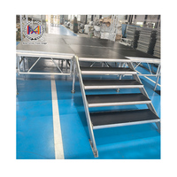 Estructura de Iluminación Plegable Negra para DJ, Certificada por TUV, de Aleación de Aluminio, con Soporte para Altavoces Line Array Metálicos