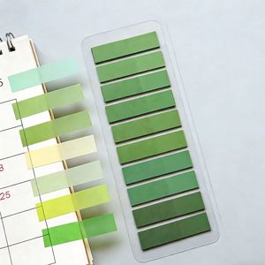 200 Sheets Assorted Gradient Multi-Color <b>Sticky</b> Index <b>Tabs</b> Set Self-Adhesive Page Markers Office School Stationery Document - Product Image 6