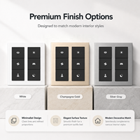Prime Matter Interrupteur mural tactile en verre pour maison intelligente, panneau de commande intelligent avec contrôle de scène pour hôtels et villas