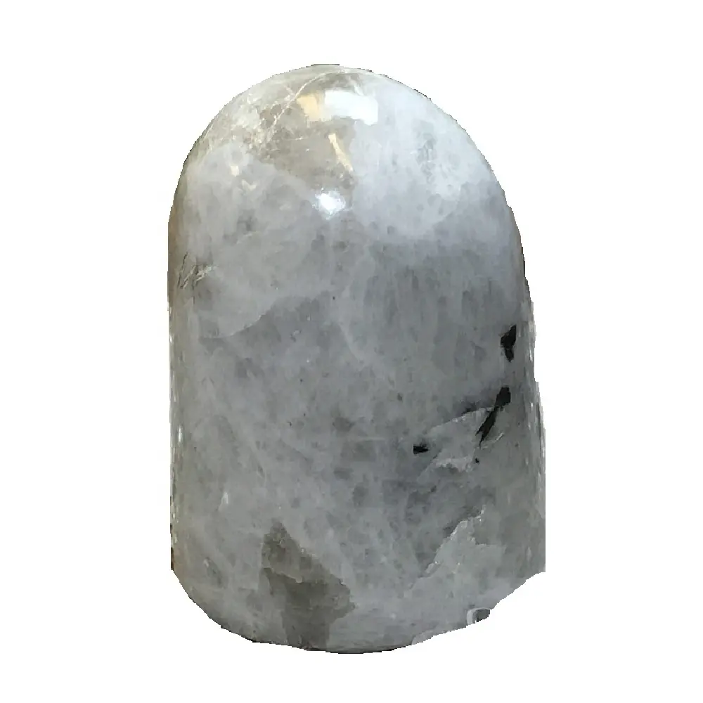 Natural freeform Moonstone Rainbow stone standing Gemstone Rock Polished Stone crystal freeform healing Palm Stone