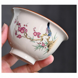 <b>Chinese</b> Kung Fu Tea <b>Set</b> Ceramic <b>Teapot</b> Gaiwan Teacups Blue White Ru Kiln Gift Home Use Dehua Origin Festival Celebration - Product Image 2