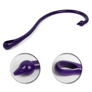 Purple Long Handle Plastic Back Massage Hook Neck Hook Massager