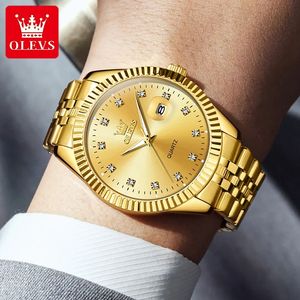 Reloj de Cuarzo 5526, Resistente al Agua, con Fecha Automática, Diseño Original en Oro, Relojes de Lujo de Acero Inoxidable, Reloj de Pulsera Casual para Negocios - Product Image 5