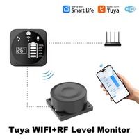 Capteur de niveau d'eau intelligent WiFi Tuya à ultrasons avec écran pour réservoir de liquide