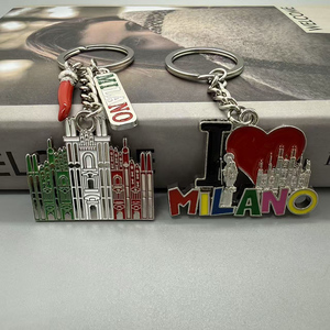 Llaveros de Metal con Forma de <span class=keywords><strong>Catedral</strong></span> de Milán, Souvenirs Turísticos de Milán, Italia, de Aleación de Zinc, Venta al Por Mayor - Product Image 5