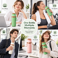 Bouteille isotherme en acier inoxydable 316, garde au chaud et au froid, anti-fuite, avec couvercle, portable, pour le sport et les voyages