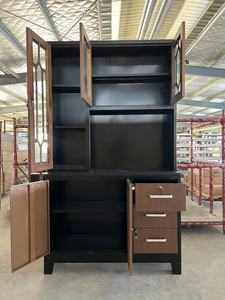 Muebles de cocina modernos de altura completa Gabinete de combinación de metal Gabinete de almacenamiento de cocina grueso - Product Image 3