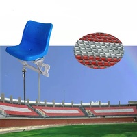Banc de stade à dossier haut en aluminium et HDPE, moulé par soufflage à double paroi, résistant aux UV, 2,35 kg, anti-âge, OEM/ODM, vente en gros
