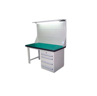 Banc de travail résistant industriel avec établi debout réglable en hauteur de tiroirs
