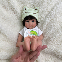 12 "teint délicat corps complet Silicone petit Reborn bébé réaliste Silicone doux yeux vibrants fille cheveux bouclés Betty poupée