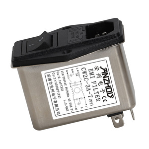 Filtro EMI Anzhou 3A con interruptor CW2C-3A-T, filtro de toma IEC con interruptor de encendido - Product Image 2
