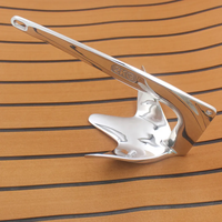 Accastillage marin de haute qualité en acier inoxydable 316 poli miroir, ancre à griffe Bruce pour voilier, yacht, navire