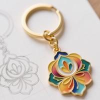 Porte-clés personnalisé en métal de haute qualité avec logo en émail dur ou souple, support de pièces de monnaie, vente en gros
