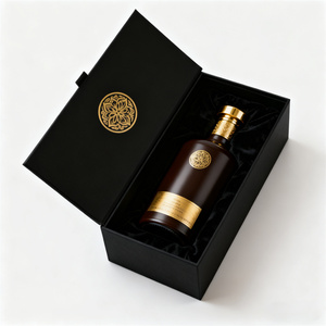 Boîte-cadeau de luxe en <span class=keywords><strong>carton</strong></span> personnalisée avec logo pour bouteilles en <span class=keywords><strong>verre</strong></span> de 100 ml/200 ml, fermeture magnétique portable, écologique - Product Image 2
