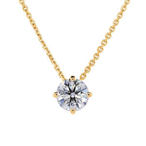 18K Yellow/White/Rose Gold Lab Diamond Slider <b>Necklace</b> - Product Image 3
