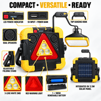 900LM COB LED Arbeitsleuchte Wiederaufladbar Magnetisch Tragbare Notfall-Lampe IP44 für Autoreparatur Camping