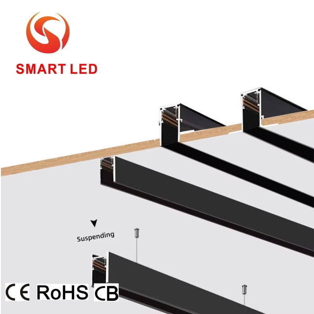 High CRI Ra90 COB Aluminum Magnetic LED Track Light 48V Dimmable Spotlight Linear Rail Lamp System Home Office
