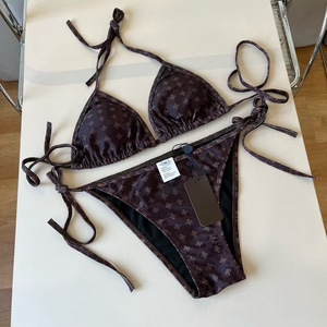 Toptan Yazlık Grafik Desenli Günlük Mayo Plaj Giysisi Özel Tasarım Kadın Bikini Takımı - Product Image 5