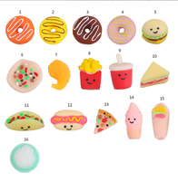 Jouet extensible mignon Kawaii Fast Food Stress sensoriel Fidget Junk Donut Hamburger Mochi Squishy Snacks Party Favor pour garçons filles