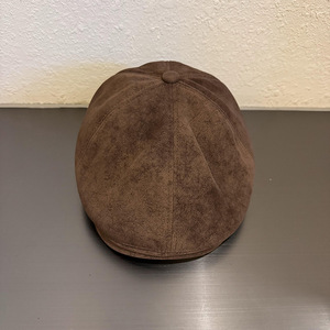 Boina de Gamuza Estilo Newsboy Retro para Mujer y Hombre, Diseño Simple de Color Sólido, Moda Otoño Invierno - Product Image 6