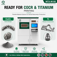 Imprimante 3D industrielle MTX-M150 500W SLM pour métaux, idéale pour la production de prototypes de couronnes et bridges en CoCr pour les laboratoires médicaux/dentaires