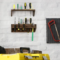 Support de téléphone portable moderne en bois à double niveau, support de stylo, porte-outils pour le bureau ou la maison, portable et multifonctionnel