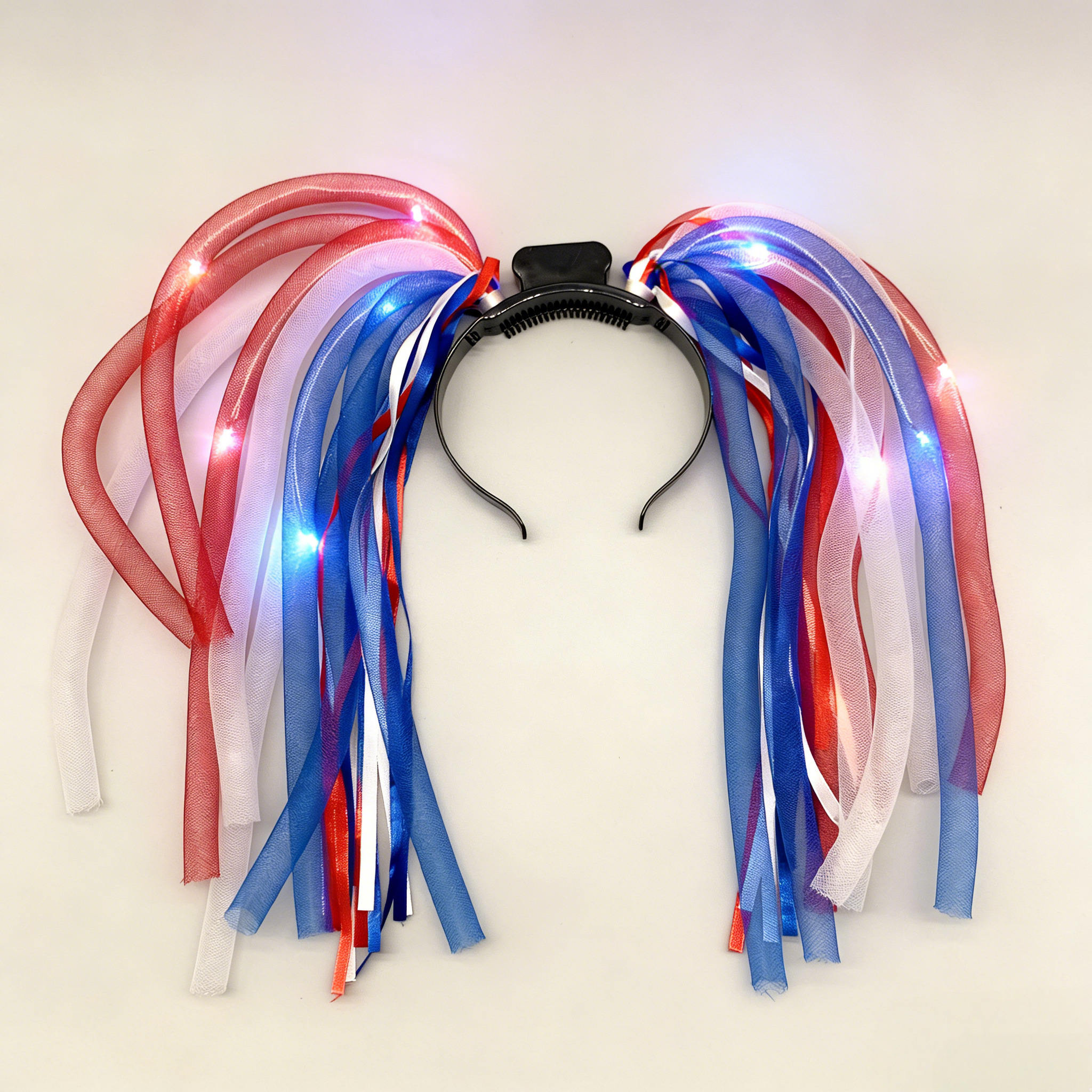 American Flag Light up Headband Patriotic Glowing Headband American National Holiday Events Independence Day Party Accessories