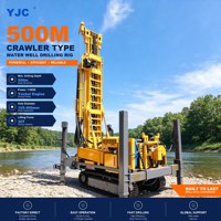 Foreuse pneumatique pour puits d'eau profonds de 500 m, consommation d'air de 16-55 m³/min, machine de forage sur chenilles