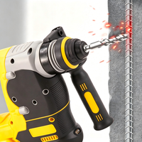 Marteau briseur électrique 1600W, 6.5J, briseur de béton, vitesse variable, anti-vibration, pour démolition et rénovation