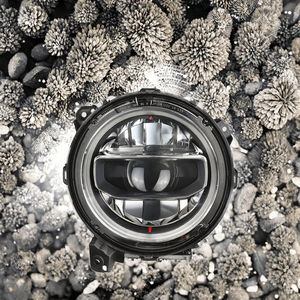 ไฟหน้า LED แบบวงแหวนสีน้ำเงินขนาด 9 นิ้ว OEM สำหรับรถจี๊ปแรงเลอร์ JL ไฟหน้าแบบกำหนดเองสำหรับ JL - Product Image 3