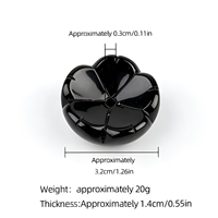 Support d'encens Feng Shui en cristal coloré sculpté en forme de fleur, pierres précieuses curatives, écologique, pour aromathérapie DIY et énergie