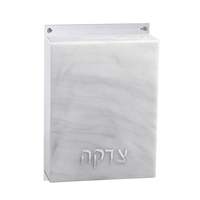 Boîte à dons en lucite Judaica pour Shabbat, boîte à argent pour le sabbat, collection Waterdale, boîte à tzedakah en acrylique juive pour Shabbat
