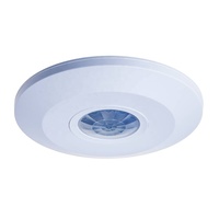 Détecteur de mouvement infrarouge PIR LED ultra-mince pour plafond, 360 degrés, montage en surface, 220V, marche/arrêt automatique