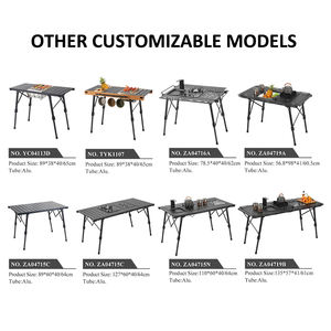 New Arrival Outdoor Grill <b>Table</b> 5 Unit Aluminum IGT <b>Table</b> Portable Ultralight Aluminum Alloy Korea Camping <b>Bbq</b> <b>Table</b> - Product Image 5