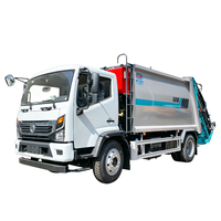 Camion à ordures compacteur à chargement arrière de 12 mètres cubes Dongfeng Forland pour l'assainissement municipal