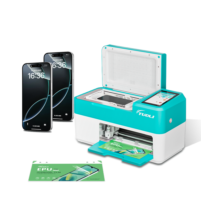 TuoLi New Upgrade 2 in 1 Automatic Mobile Phone Screen Protector Film Cutting Machine Laminating Machine for Your Store